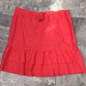 Old navy coral linen skirt